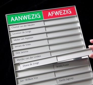 aan-afwezigheidsbord