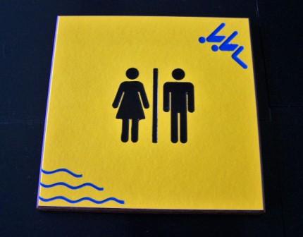 Toiletgroep picto uit trespa