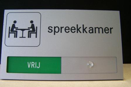 Spreekkamer vrij-bezet