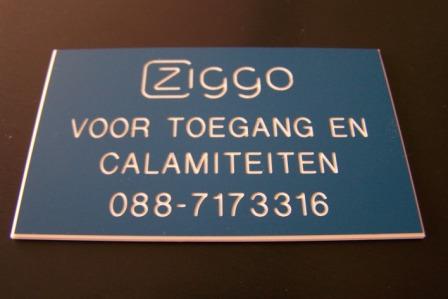 Tagplate met logo